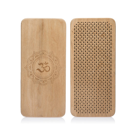 Sadhu Board OM Natural Wood - Yoga Nail Board