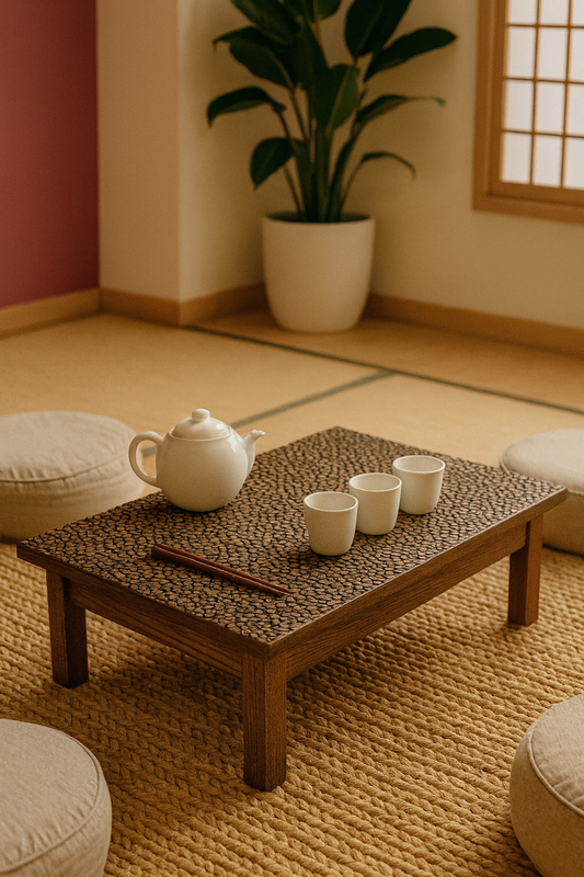 Chaban "River Stones" – Alder Wood Tea Ceremony Table