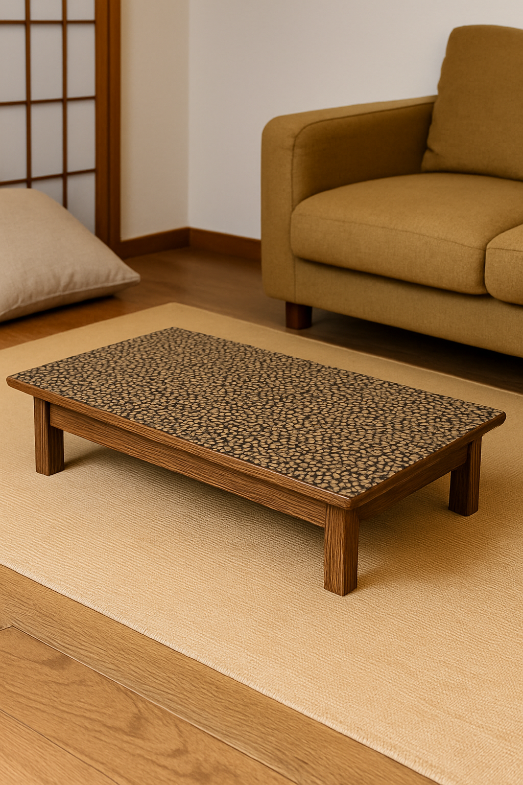 Chaban "River Stones" – Alder Wood Tea Ceremony Table