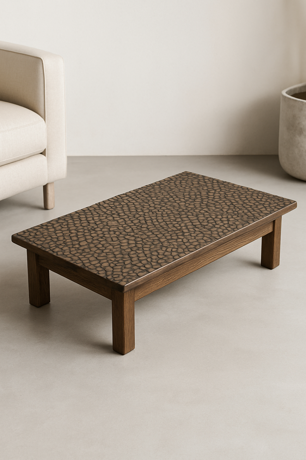 Chaban "River Stones" – Alder Wood Tea Ceremony Table
