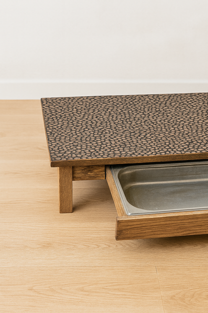 Chaban "River Stones" – Alder Wood Tea Ceremony Table