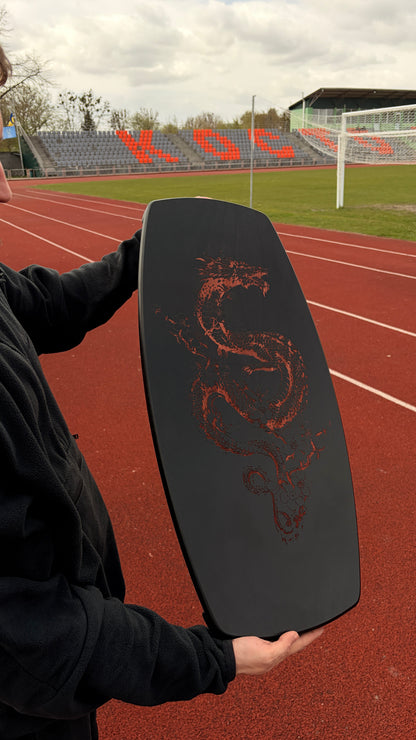 METADESK Dragon Balance Board - Handcrafted Wooden Roller Board