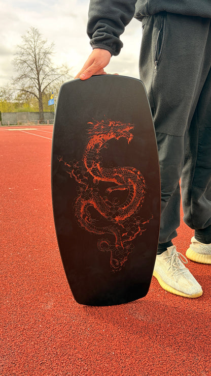 METADESK Dragon Balance Board - Handcrafted Wooden Roller Board