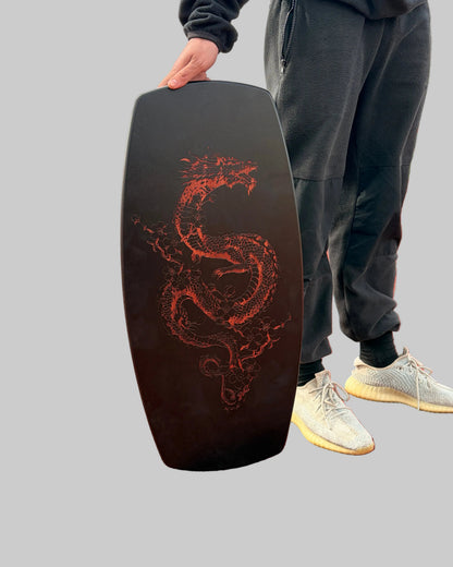 METADESK Dragon Balance Board - Handcrafted Wooden Roller Board