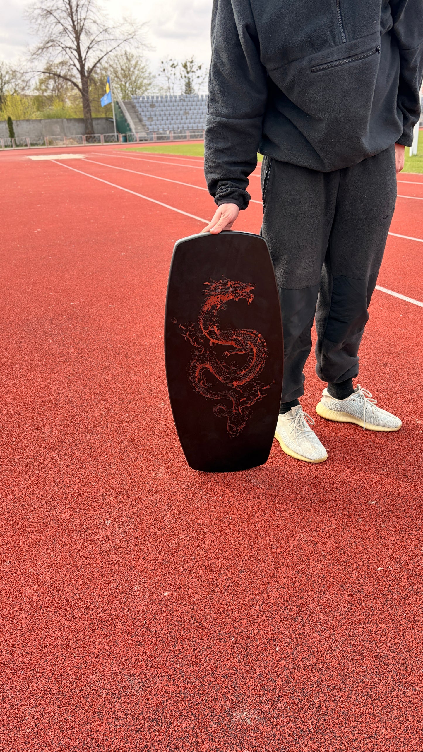 METADESK Dragon Balance Board - Handcrafted Wooden Roller Board