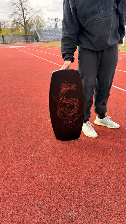 METADESK Dragon Balance Board - Handcrafted Wooden Roller Board
