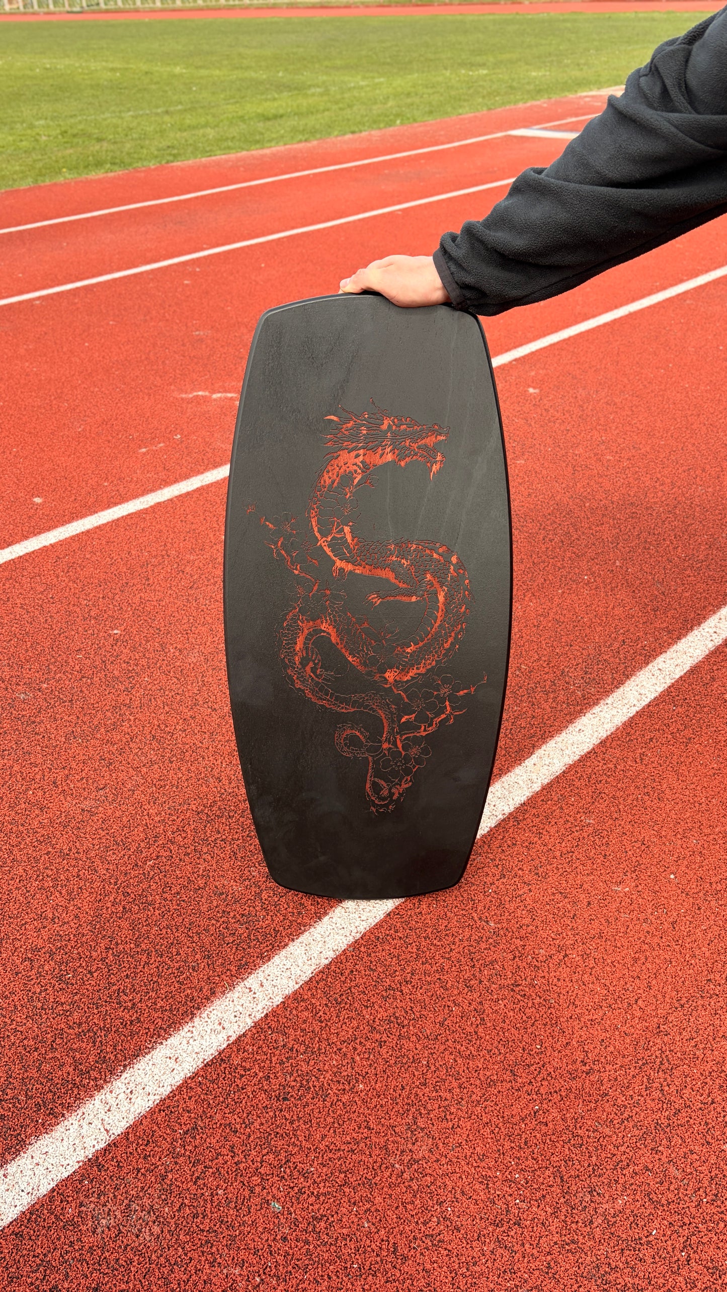 METADESK Dragon Balance Board - Handcrafted Wooden Roller Board