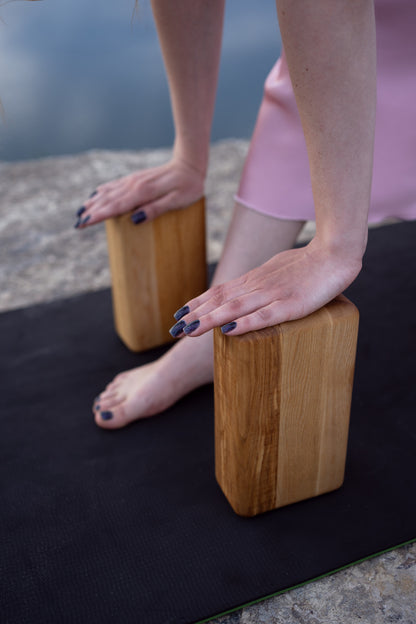 Wooden yoga brick | Premium yoga blocks for stability and comfort