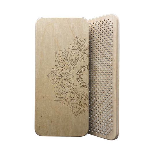 Sadhu Board Mandala Natural Wood - Yoga Nail Board