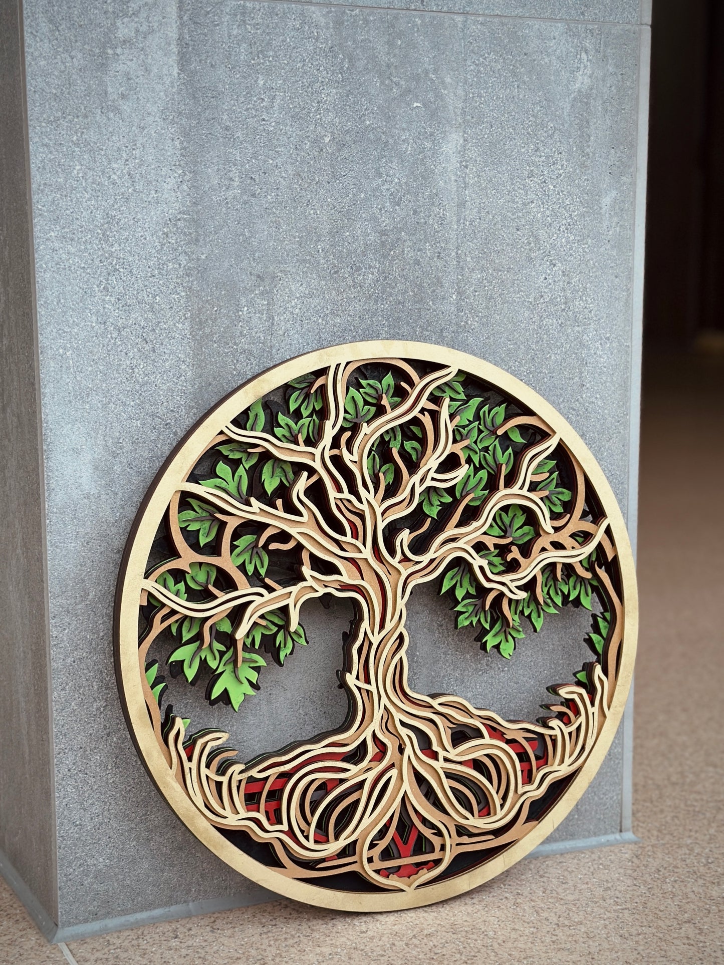 Tree of life Wall art | Boho deco | Wooden wall art | 3D layared Tree | Art Mandala wood wall decor | Tree wall decor