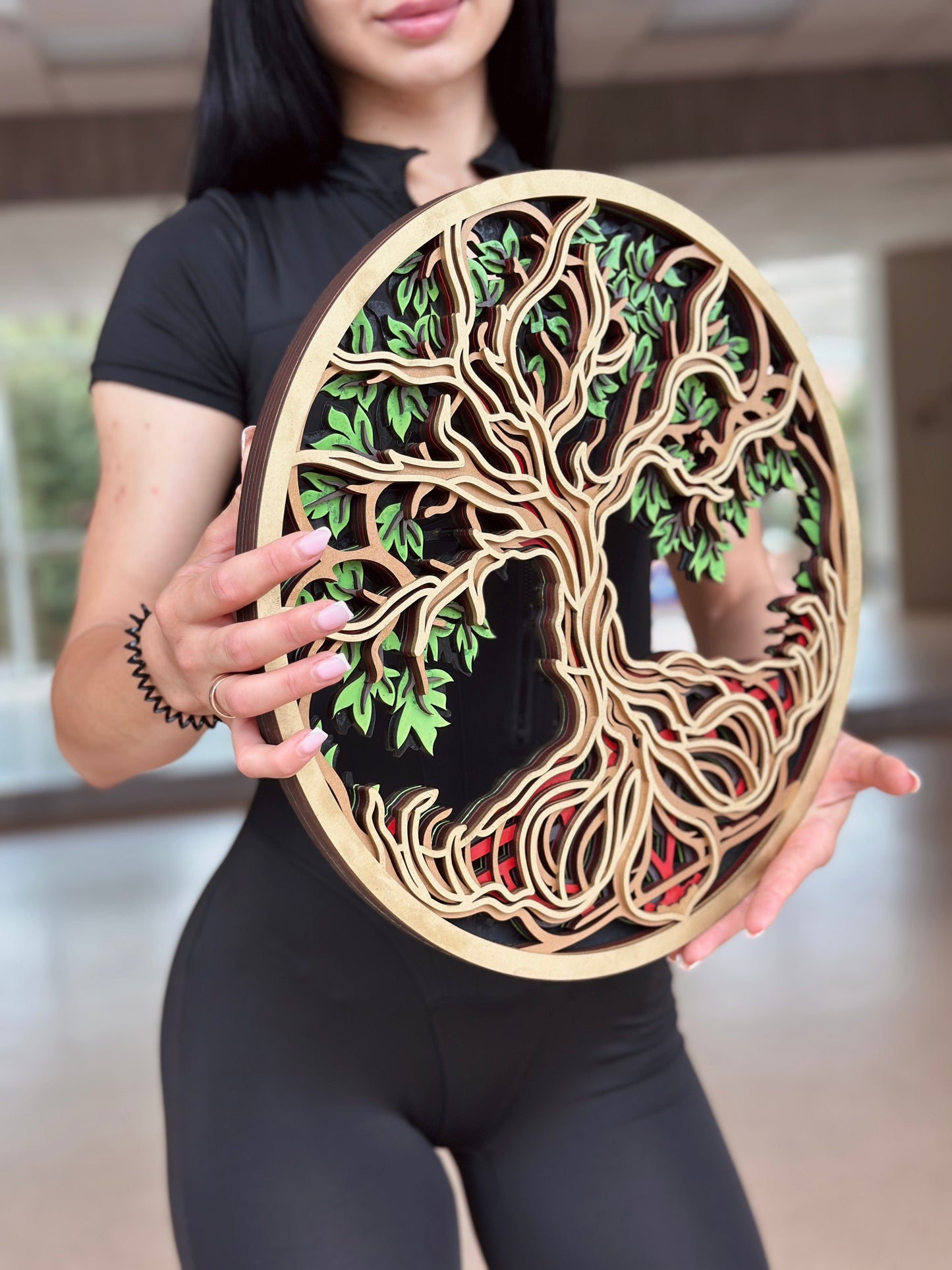 Tree of life Wall art | Boho deco | Wooden wall art | 3D layared Tree | Art Mandala wood wall decor | Tree wall decor