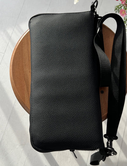 Luxury black eco-leather bag for a sadhu board