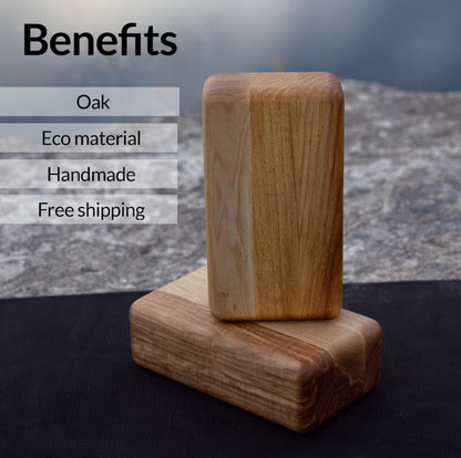 Wooden yoga brick | Premium yoga blocks for stability and comfort