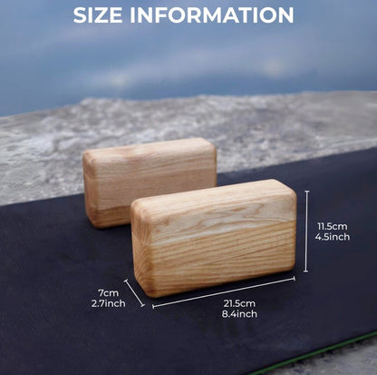 Wooden yoga brick | Premium yoga blocks for stability and comfort