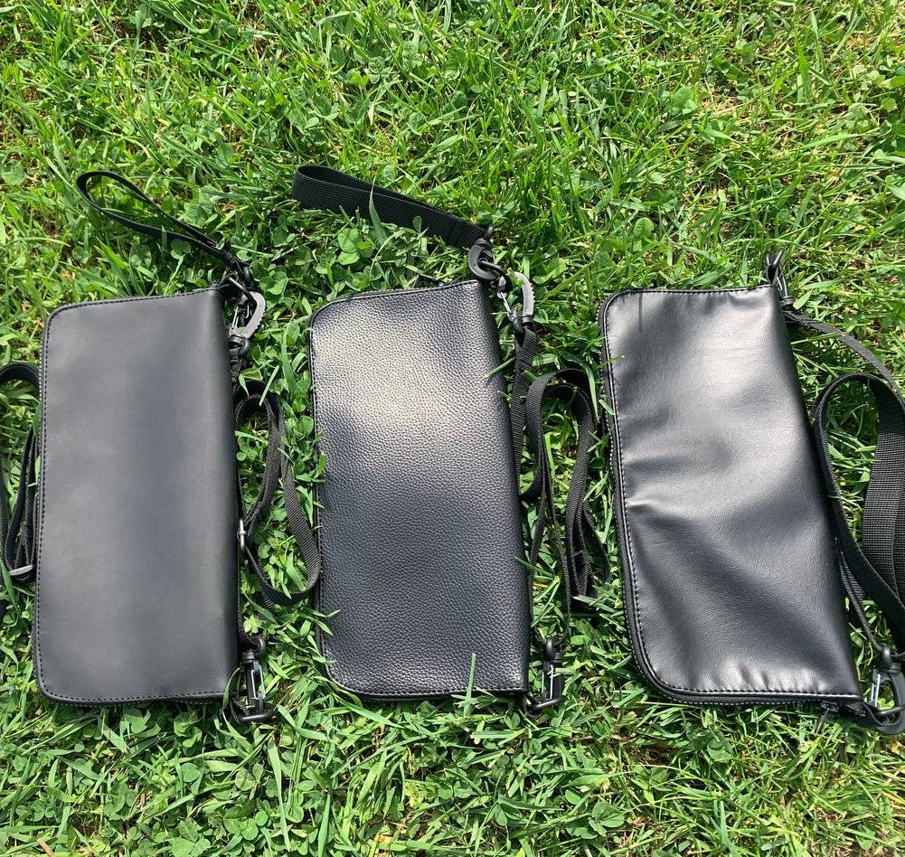 Luxury black eco-leather bag for a sadhu board