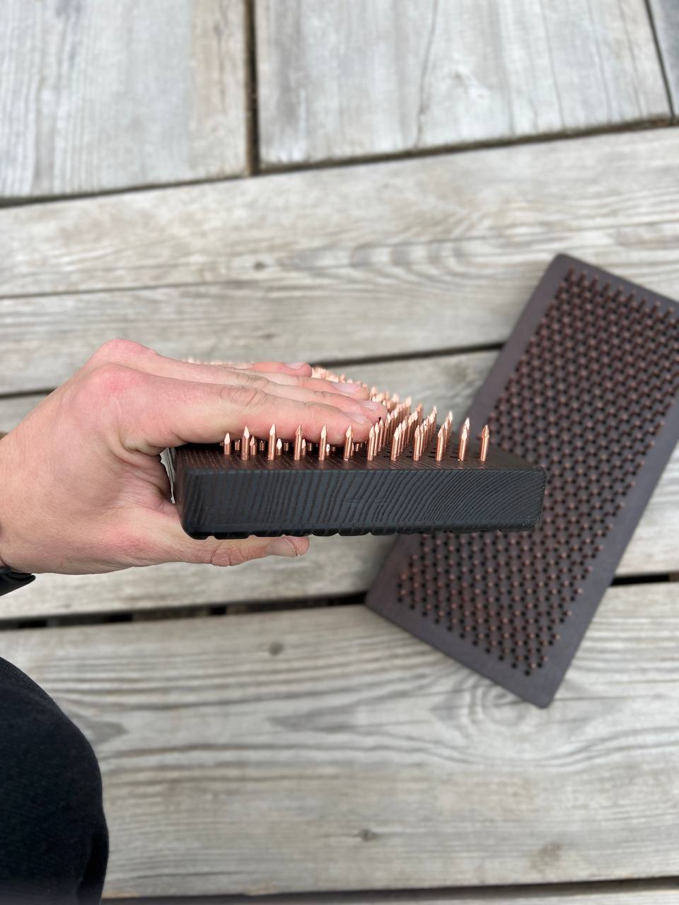 Premium Thermo Ash Sadhu Board with Dynamic Copper Nails With milling