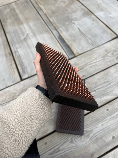 Premium Thermo Ash Sadhu Board with Dynamic Copper Nails With milling